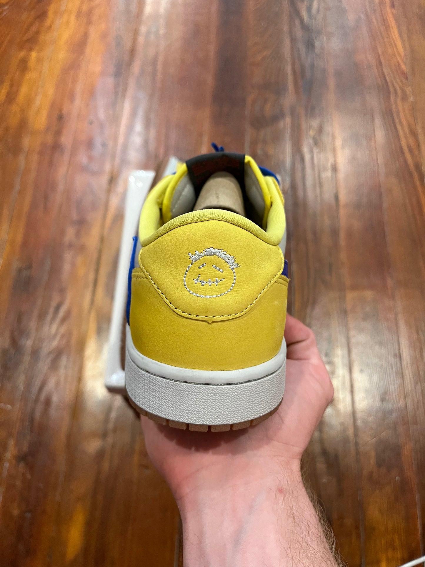 Travis Scott x Wmns Jordan 1 Low 'Canary' - SZ10.5W/9M