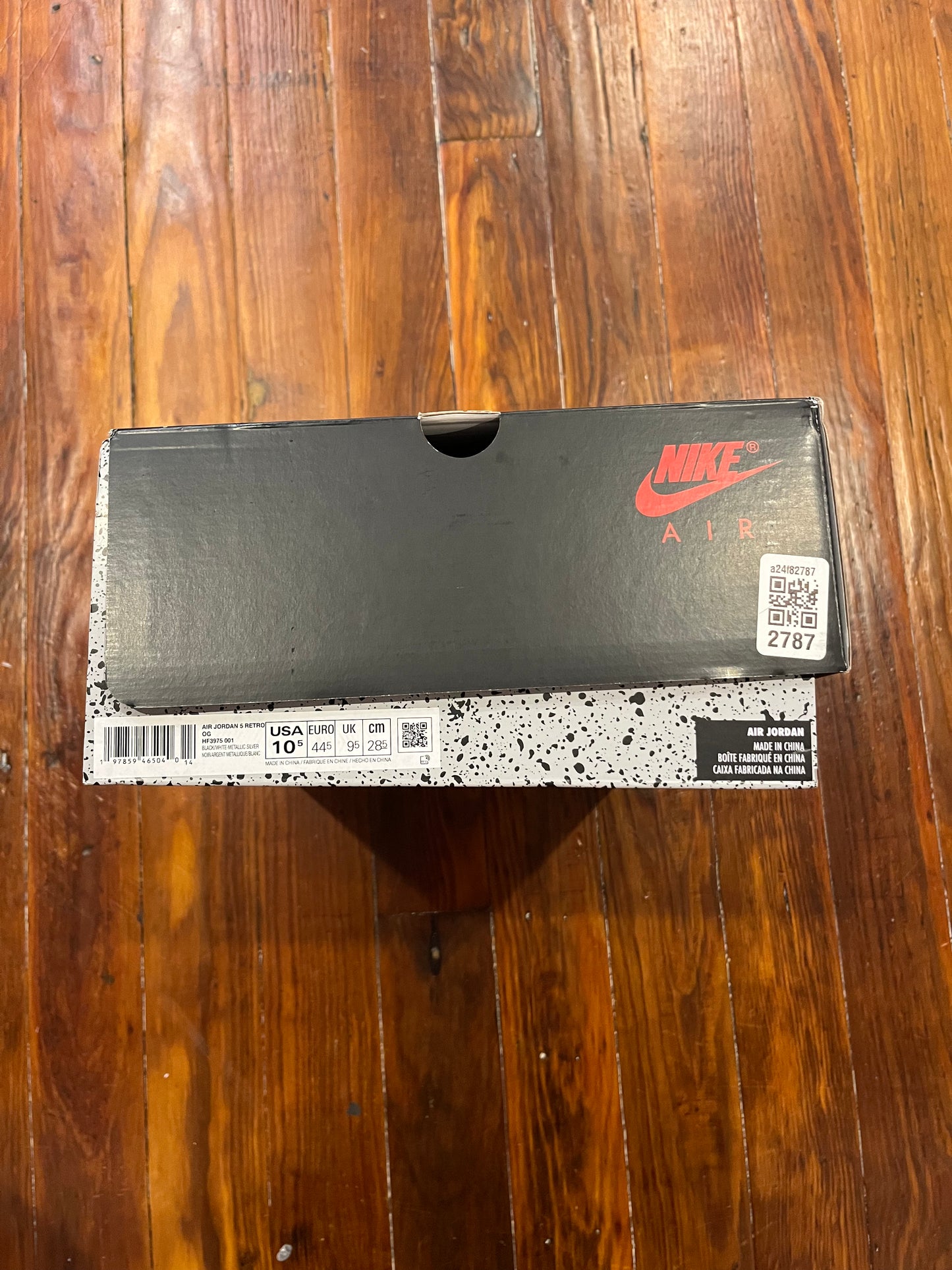 Jordan 5 Retro 'Black Metallic' (2025) - SZ10.5M