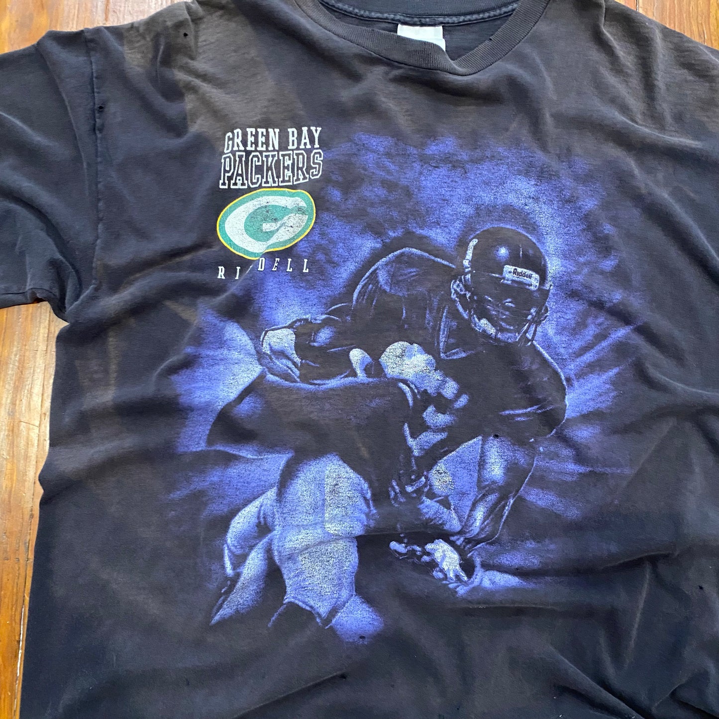 Vinatge 1998 NFL Green Bay Packers Riddle Graphic Tee - 2XL