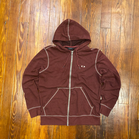 Vintage Oakley Sportswear Zip-Up Hoodie - M
