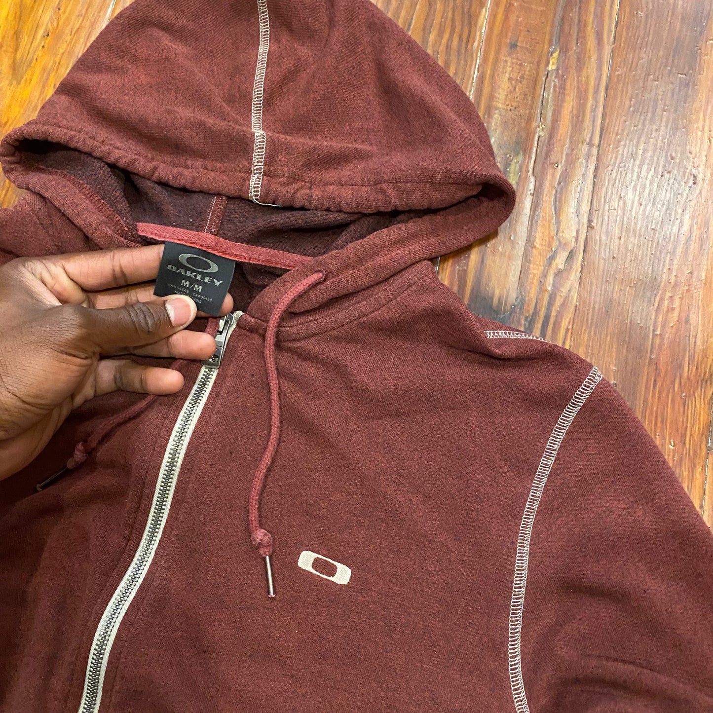 Vintage Oakley Sportswear Zip-Up Hoodie - M