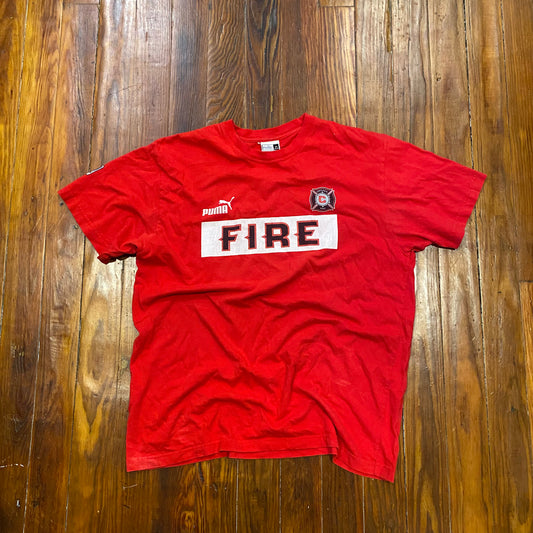 Vintage Puma Chicago Fire Tee - XL