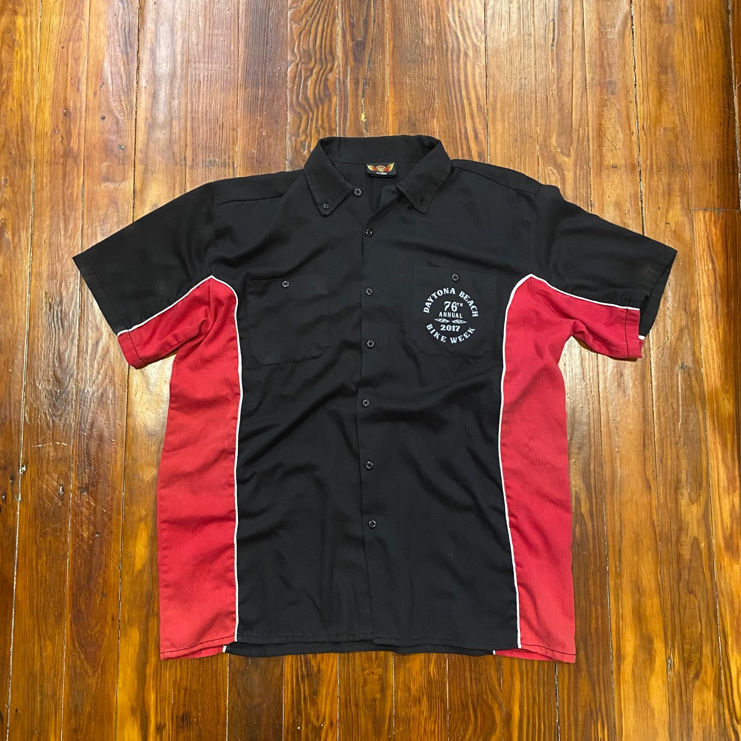 2017 76th Annual Daytona Beach Bike Week Button Up Shirt - XL