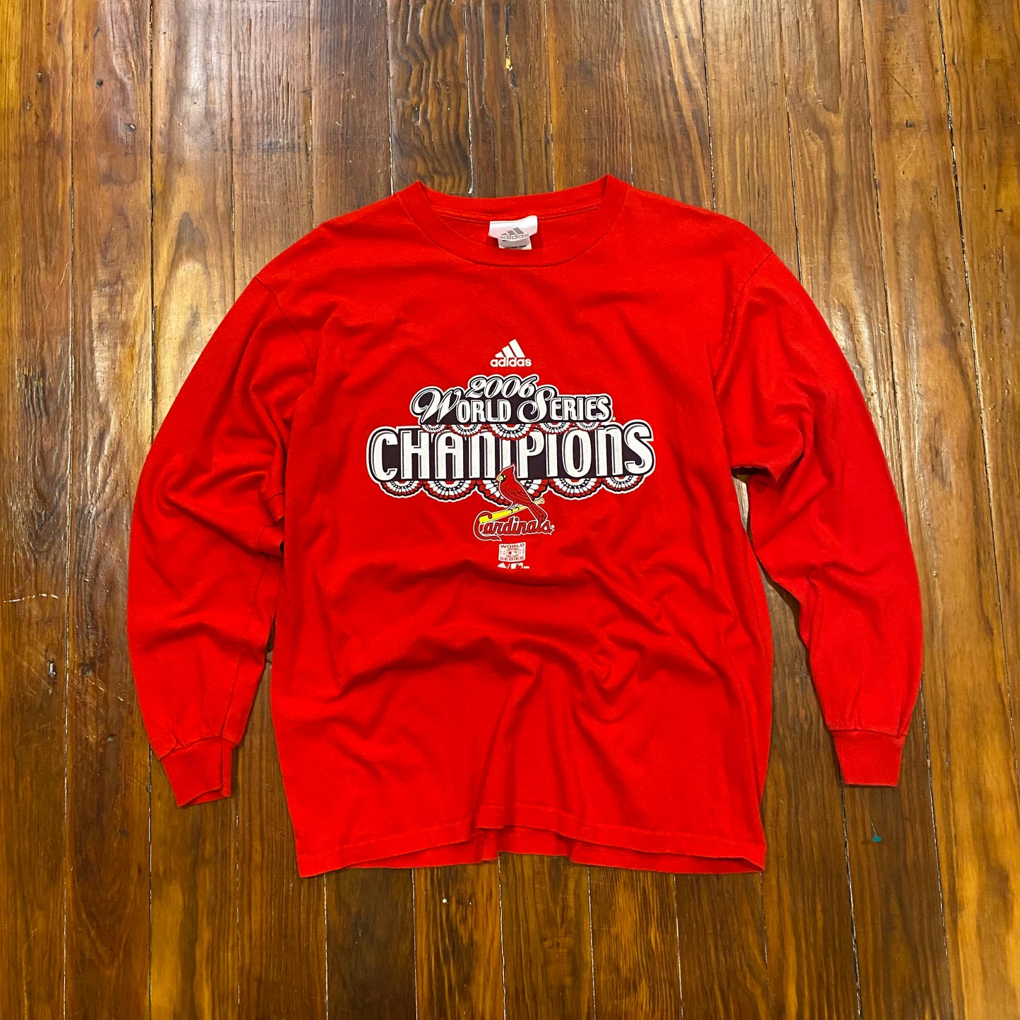 Vintage 2006 MLB World Champions St. Louis Cardinals World Series Tee - L