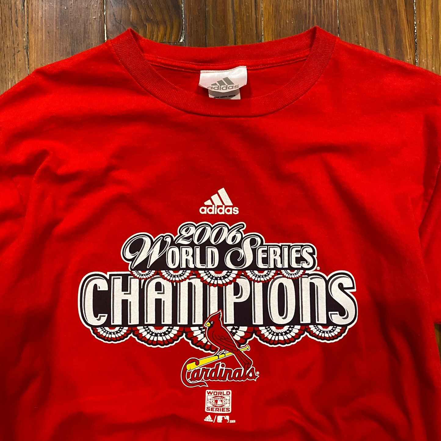 Vintage 2006 MLB World Champions St. Louis Cardinals World Series Tee - L