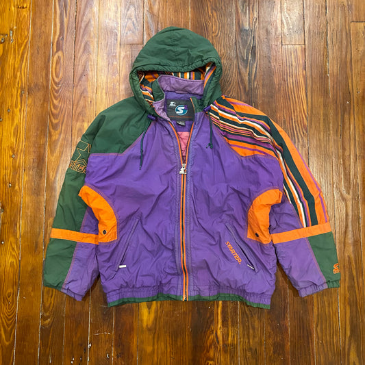 Vintage Starter Nylon Zip Up Jacket - L