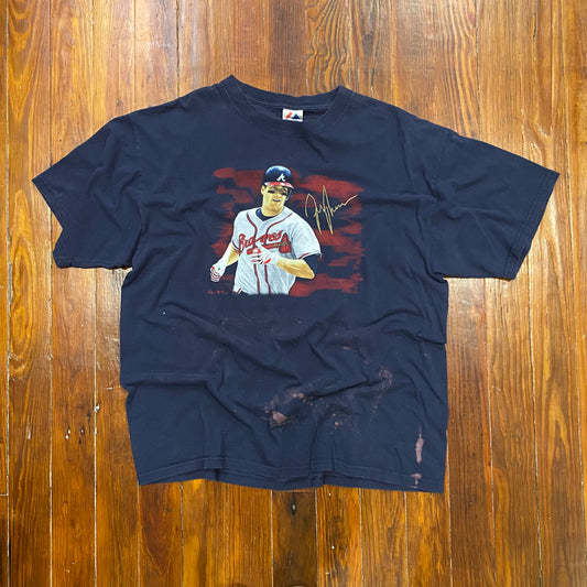 Vintage Braves Jeff Francoeur Atlanta Braves Majestic Tee - 2X