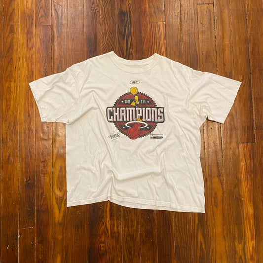 Vintage 2006 NBA Finals Miami Heat Champions Tee - 2XL