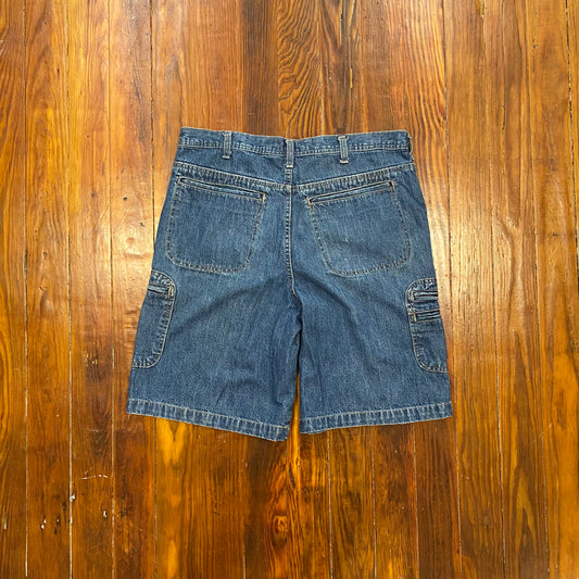 Faded Glory Cargo Jean Shorts- 34x10
