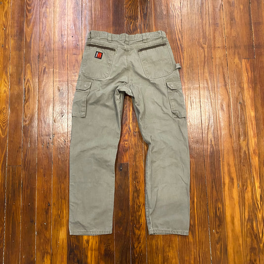 Wrangler Tan Cargo Jeans- 36x34