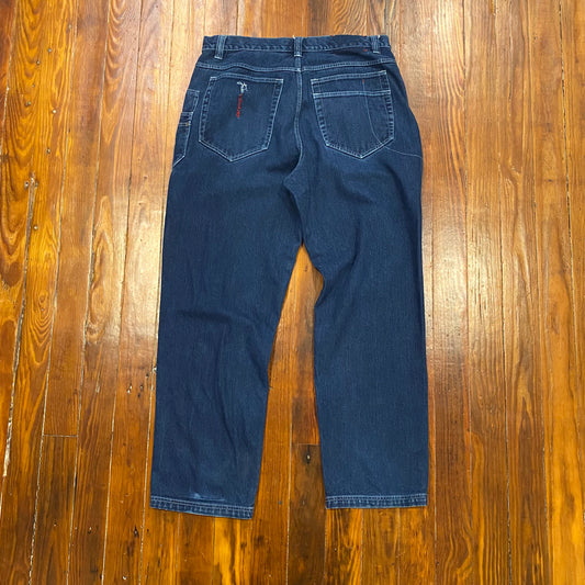 FUBU Bootleg Blue Jeans- 38x34