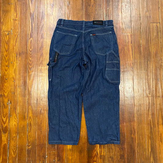 FUBU Bootleg Blue Cargo Jeans- 38x34