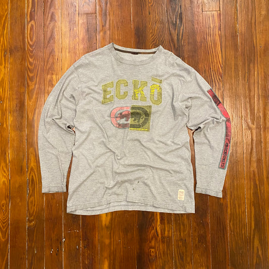 Vintage Ecko Unlimited Long Sleeve Graphic Tee - XL