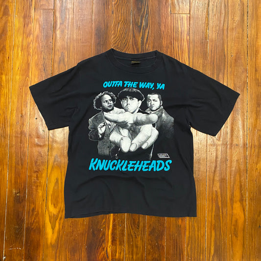Vintage 1989 3 Stooges Knucklehead Tee - L