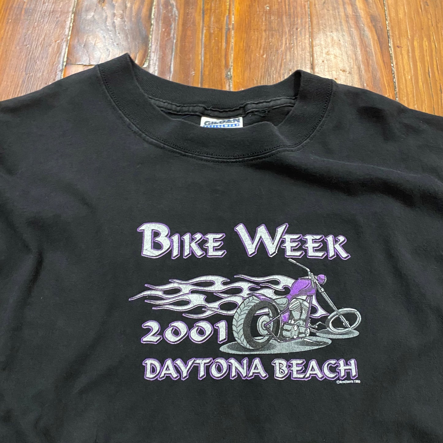 Vintage 2001 Daytona Beach Bike Week Tee - XL