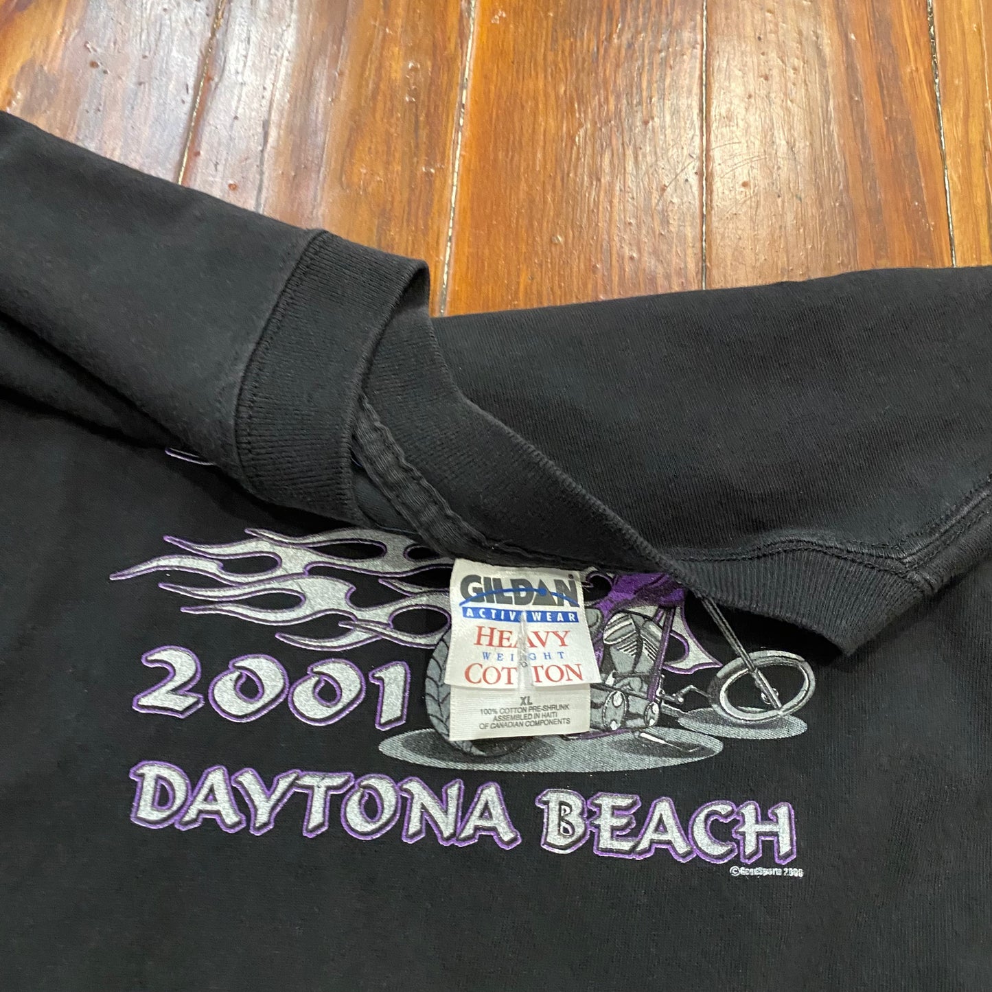 Vintage 2001 Daytona Beach Bike Week Tee - XL