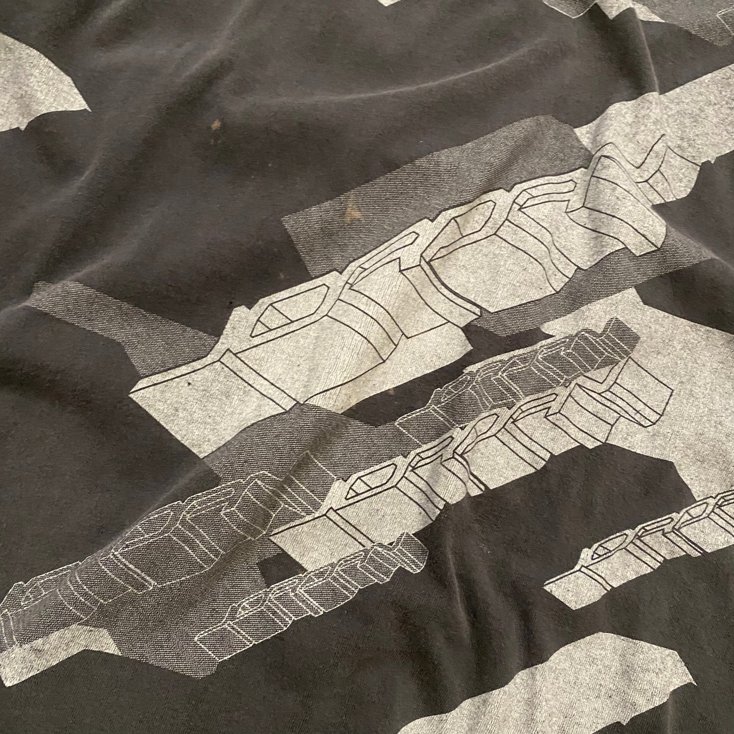 Vintage Gray Jordan AOP Tee - L