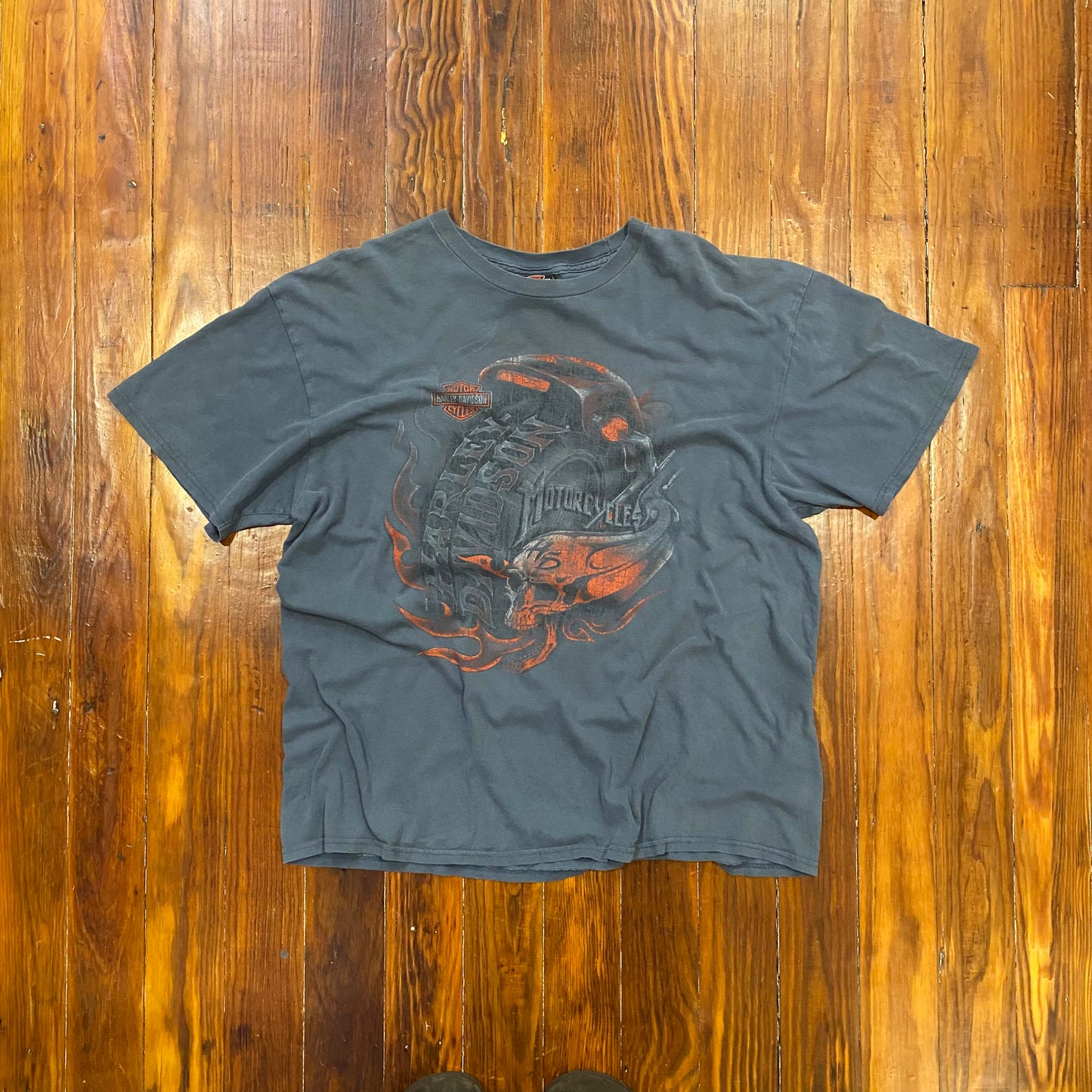 Vintage Twin City Harley Davidson Bike Graphic Tee - XL