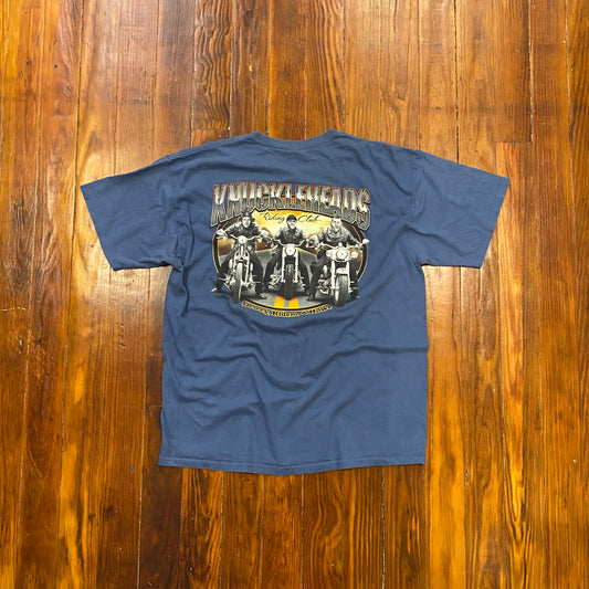Vintage Knuckleheads Stooges Biker Tee - XL