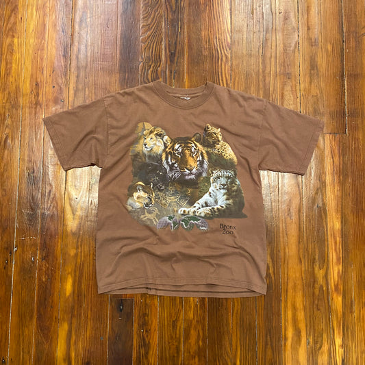 Vintage Cats Of  The Wild Bronx Zoo Tee - XL