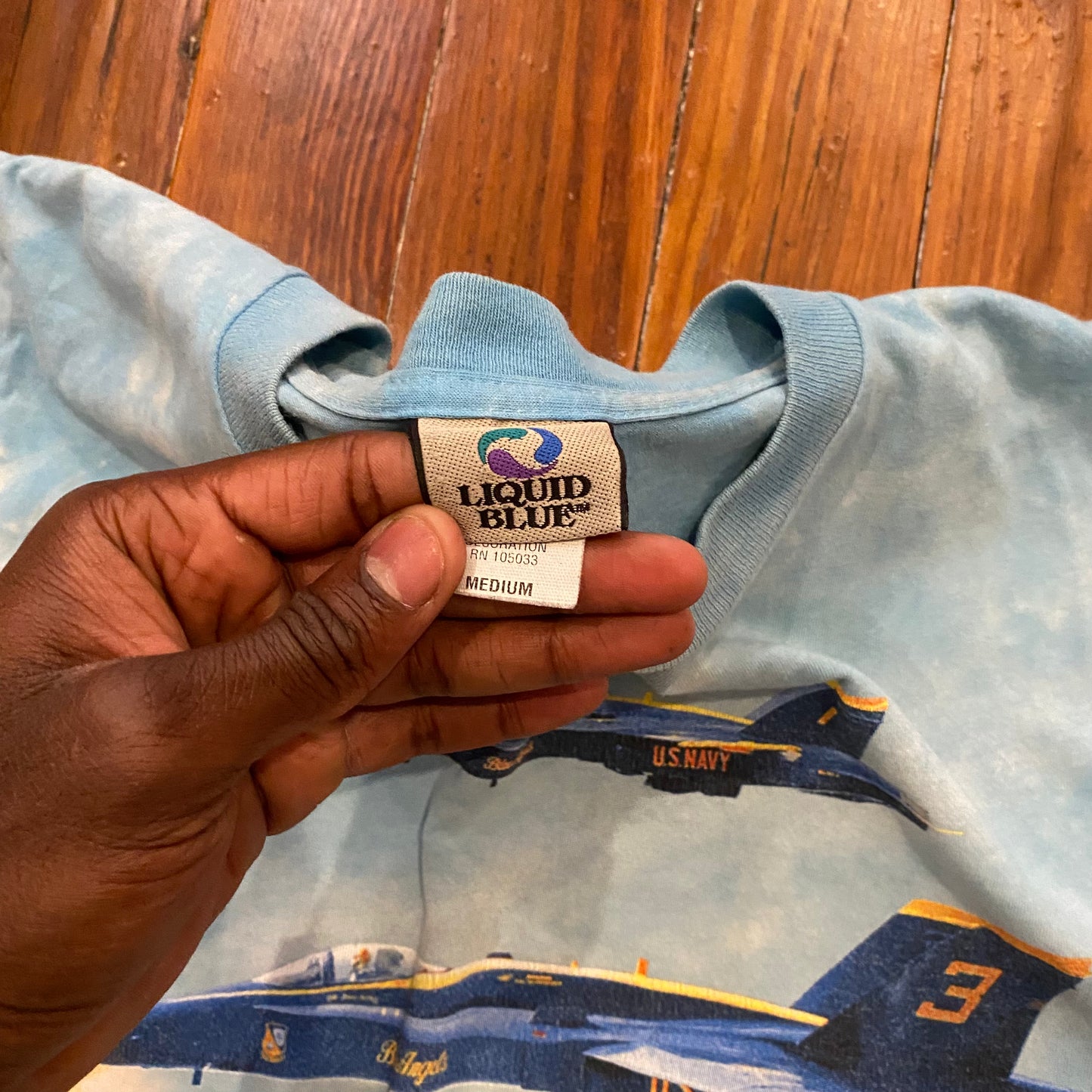 Vintage Blue Angels Liquid Blue Tagged Tee - M