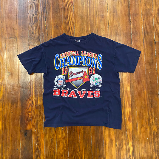 Vintage Braves National League Champs Tee - XL