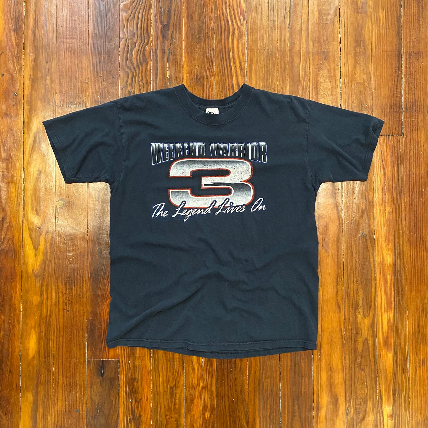 Vintage Dale 3 Weekend Warrior Black Faded Tee - L