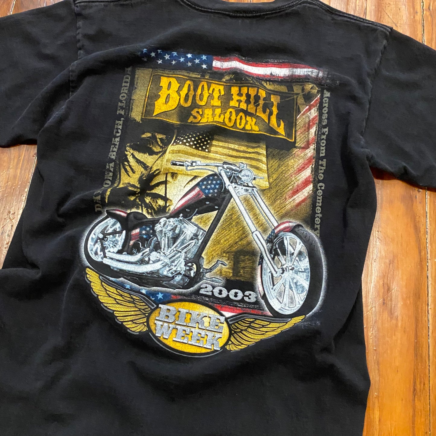 Vintage Boot Hill Black Posket Tee - M