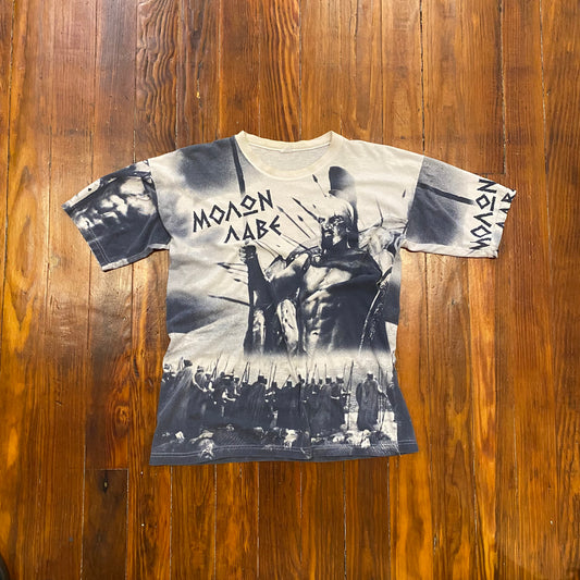 Vintage AOP Spartan Tee - M