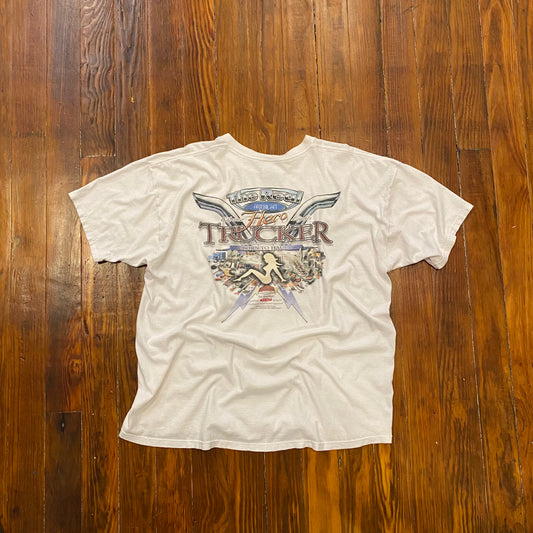 Vintage THe Real American Trucker Bron to Haul Tee- 2XL