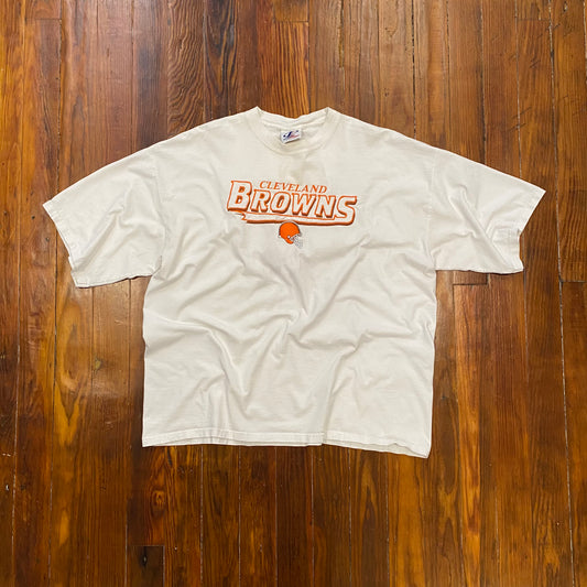Vintage Cleveland Browns WHite Tee - 2XL