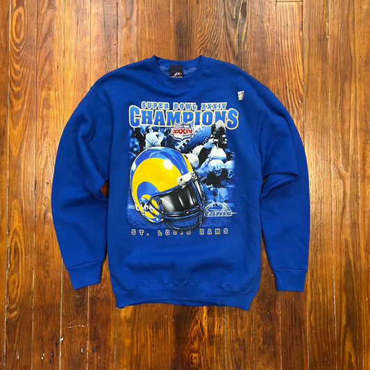 Vintage St. Louis Rams Superbowl Crewneck- L