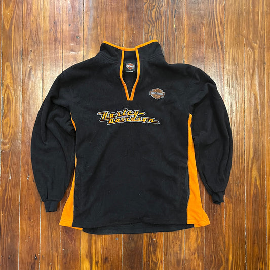 Vintage Harley Davidson 1/4 Zip - XL