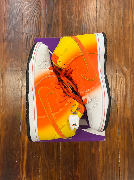 Nike SB Dunk High 'Sweet Tooth Candy Corn' - Sz10M